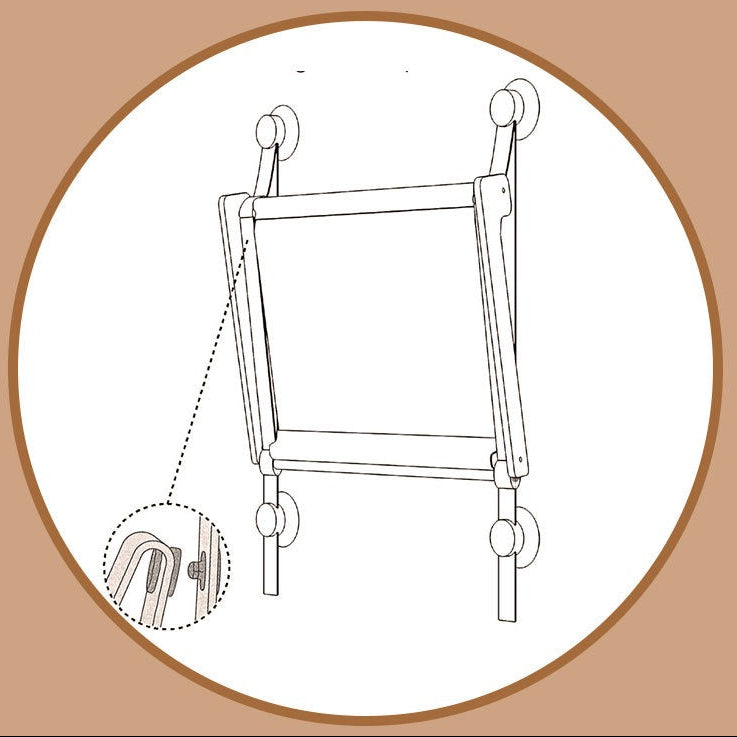Hamaca de ventana con base de madera para gatos