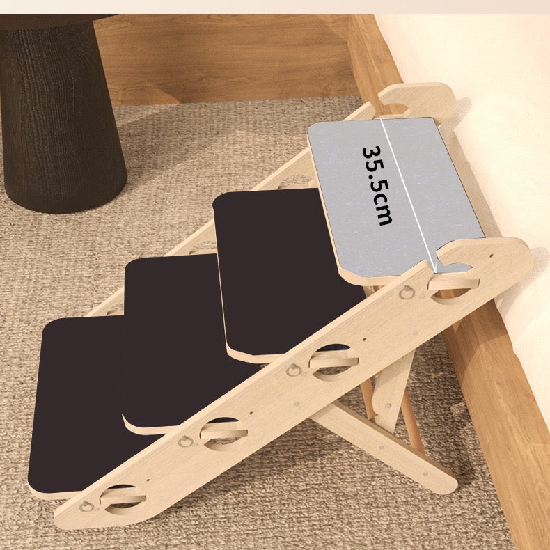 Escalera/Rampa de madera para mascotas pequeñas