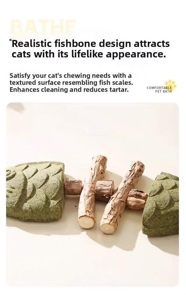 Catnip con forma de pescado para gatos