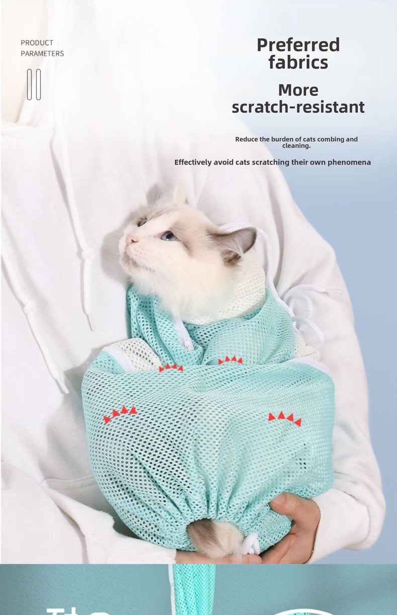Malla para baño, corte de uñas, limpieza de oído etc de mascotas MODELO #2