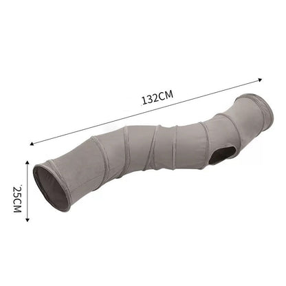 Túnel para gatos gris de una salida tamaño S