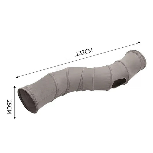 Túnel para gatos gris de una salida tamaño S