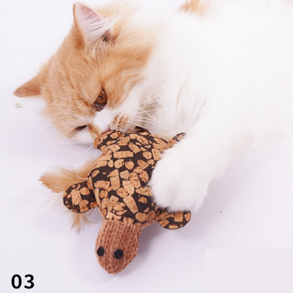Juguete para gatos forma animales con plumas y olor a catnip