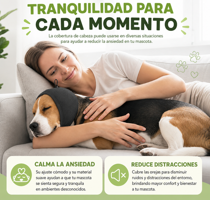 Tapa orejas calmantes para perros