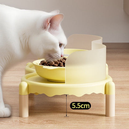 Comedero doble de ceramica anti salpicadura