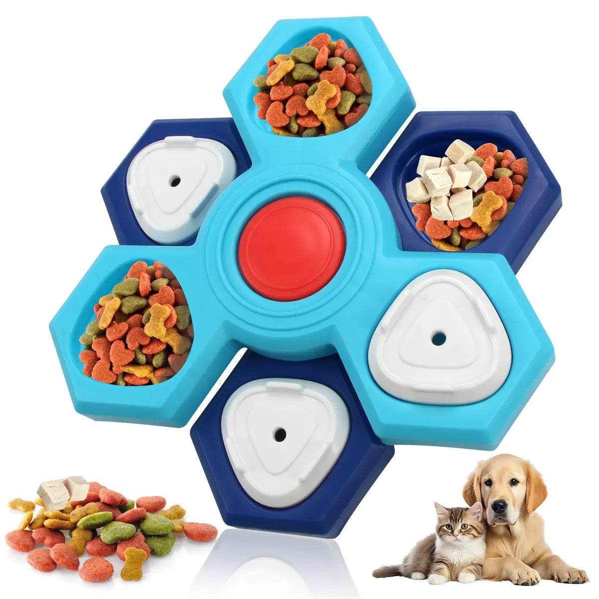 Juguete para perro puzzle interactivo para comer lento