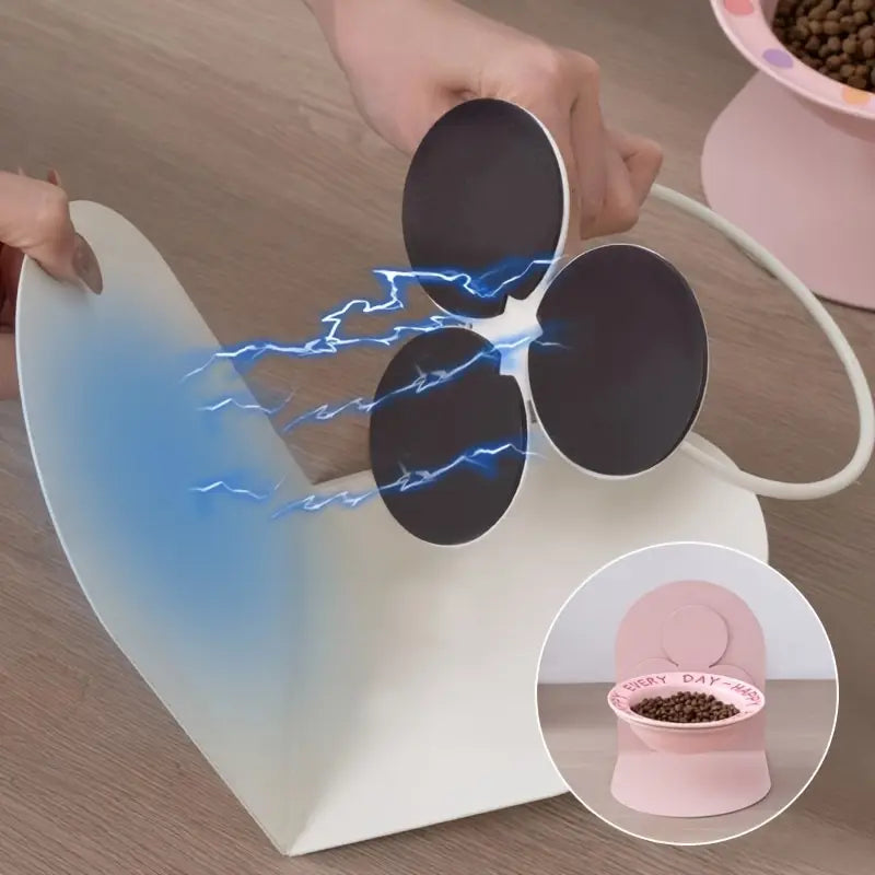 Plato de ceramica elevado ajustable con imán