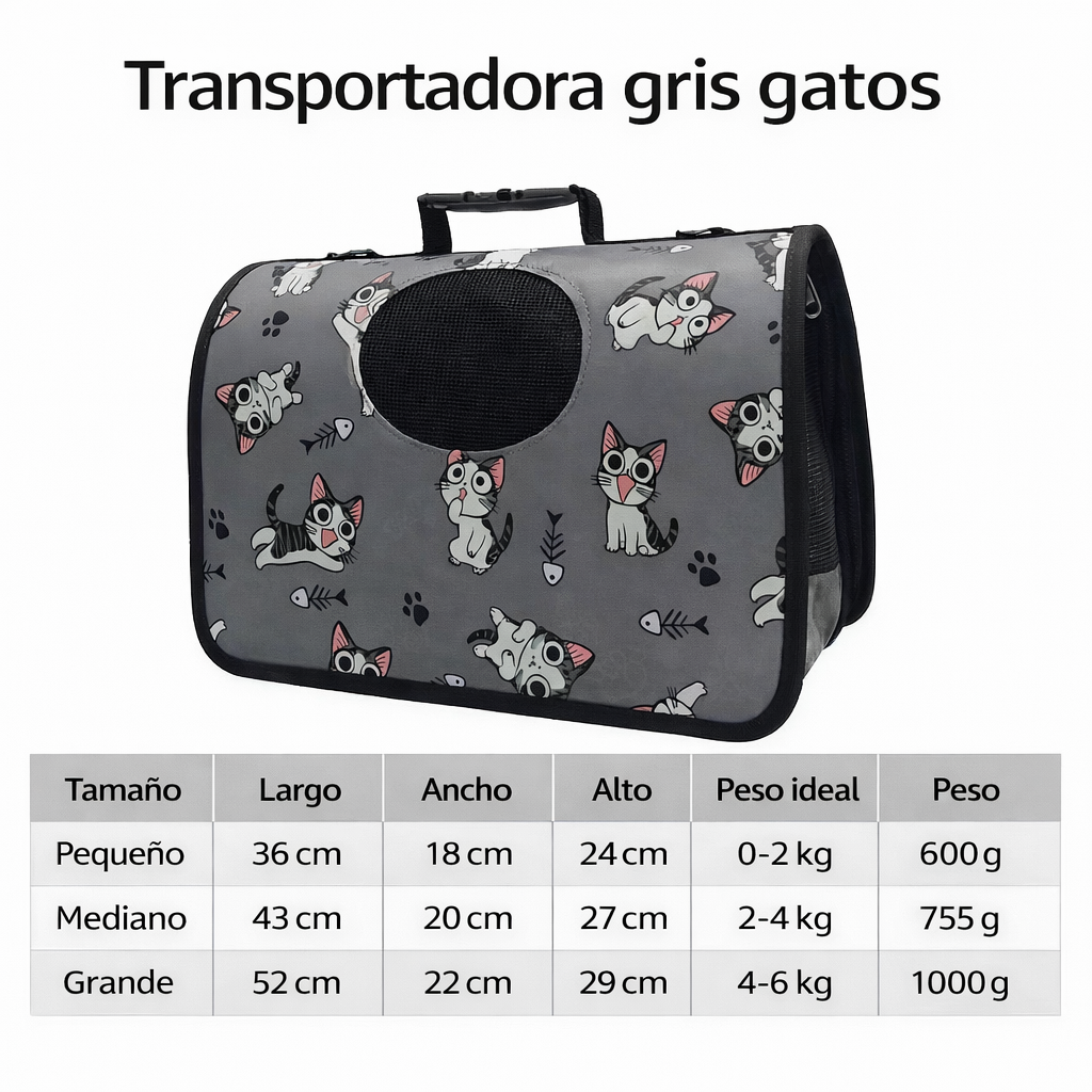Bolso transportador Tamaño L (Hasta 6KG)