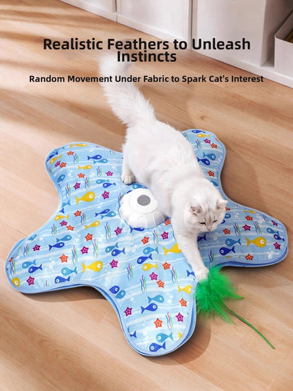 Juguete interactivo de cazar para gatos recargable