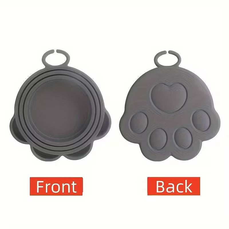 Tapa de lata de goma forma de huellita