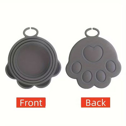 Tapa de lata de goma forma de huellita