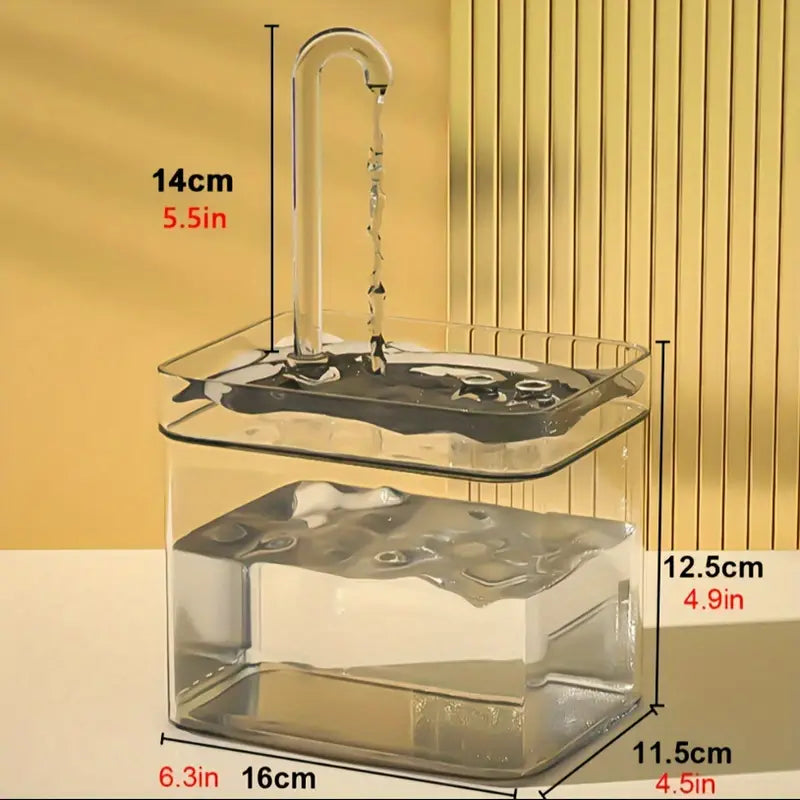 Fuente eléctrica de agua transparente 1.5L