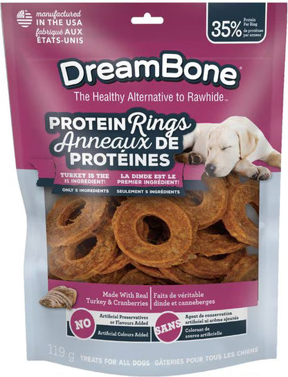 Snack para Perro DreamBone: Aros de proteínas, 80g