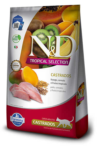 Comida para Gato Farmina: N&D, Tropical Selection, Adulto Castrados 1.5kg