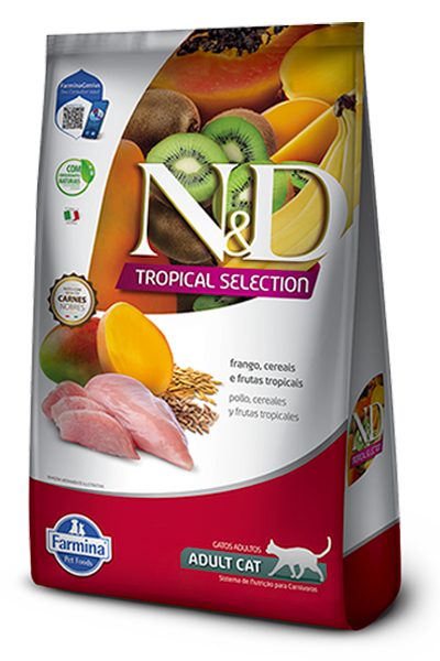 Comida para Gato Farmina: N&D Tropical Selection, Adult,  Pollo 1.5kg