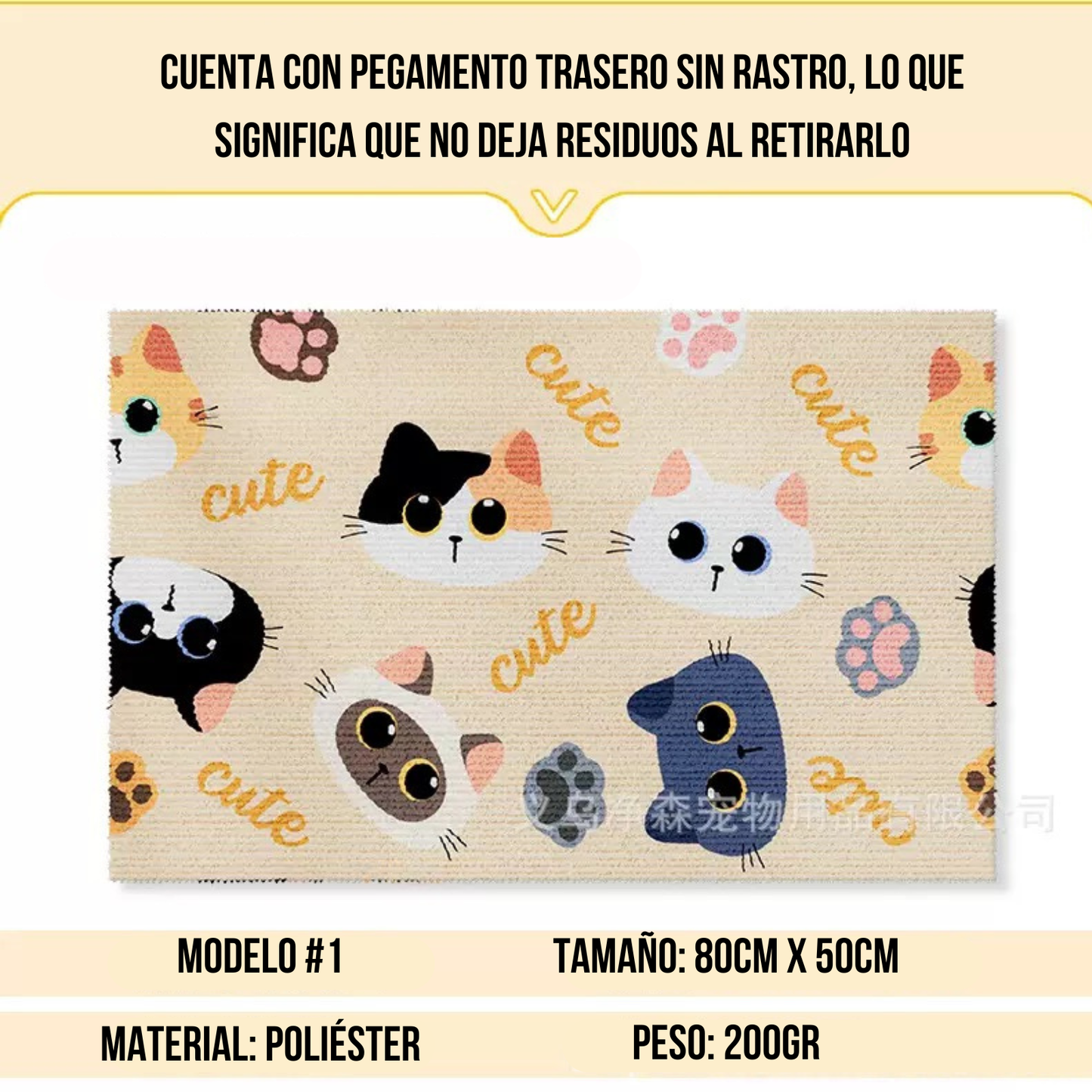 Protector y rascador adhesivo para sofá con diseños