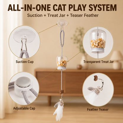 Juguete de gato con dispensador de snack