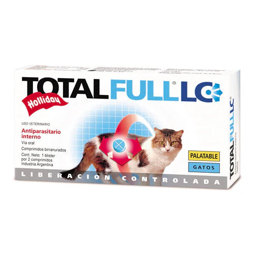 Total Full LC para Gatos: Holliday, antiparasitario interno, 2 comprimidos