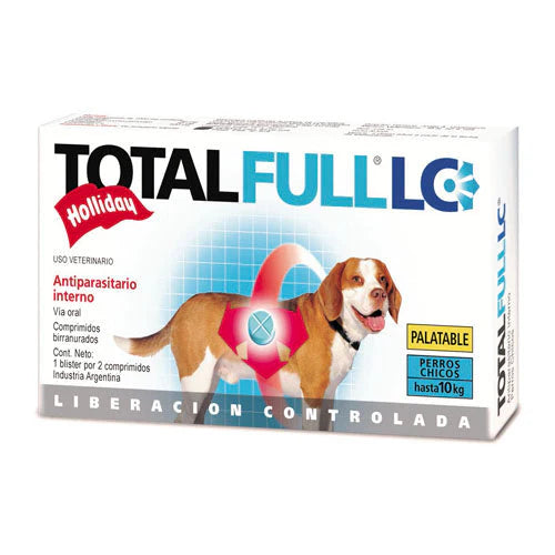 Total Full LC para Perros: Holliday, Antiparasitario interno, tabletas para perros chicos hasta 10kg