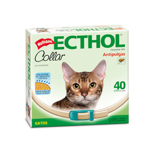 Collar Holliday Ecthol para Gatos: Antipulgas y garrapatas