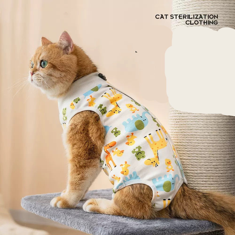 Traje postoperatorio para gatos Modelo #T49