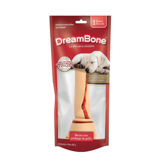 Snack para Perro DreamBone: Hueso grande, sabor a Pollo 99g