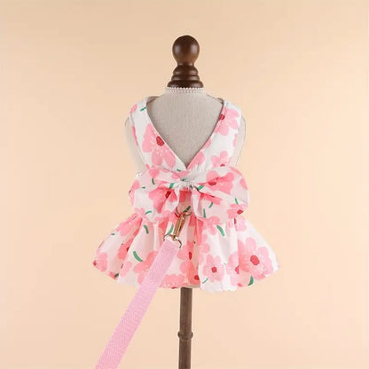 Pechera con lazo estilo floral #2 para mascotas