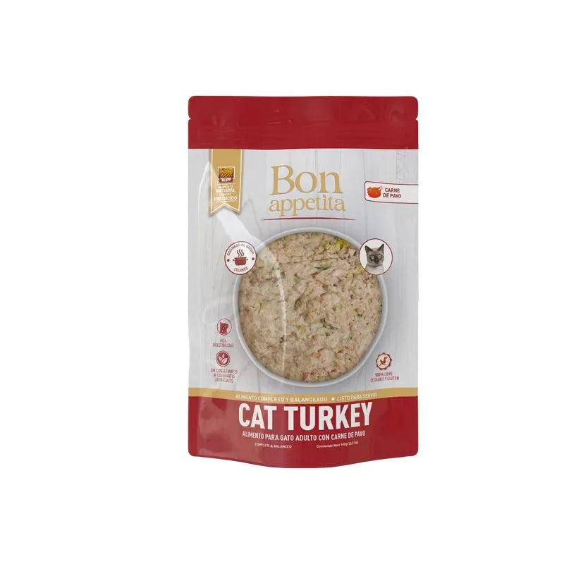 Comida Hùmeda para Gato Natural Select: Bon Appetita, adulto, pavo 100g