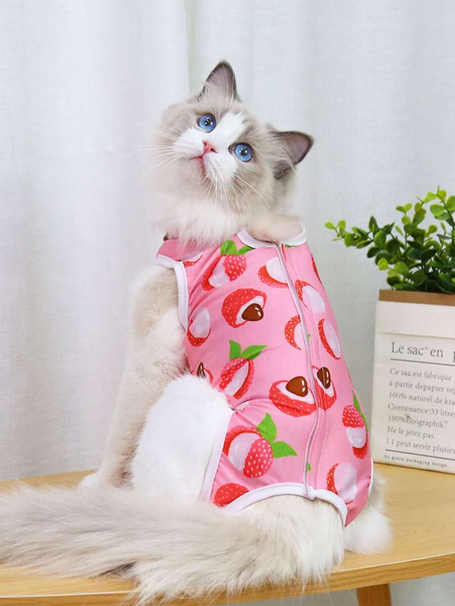 Traje de recuperación para gatos pequeños modelo #2