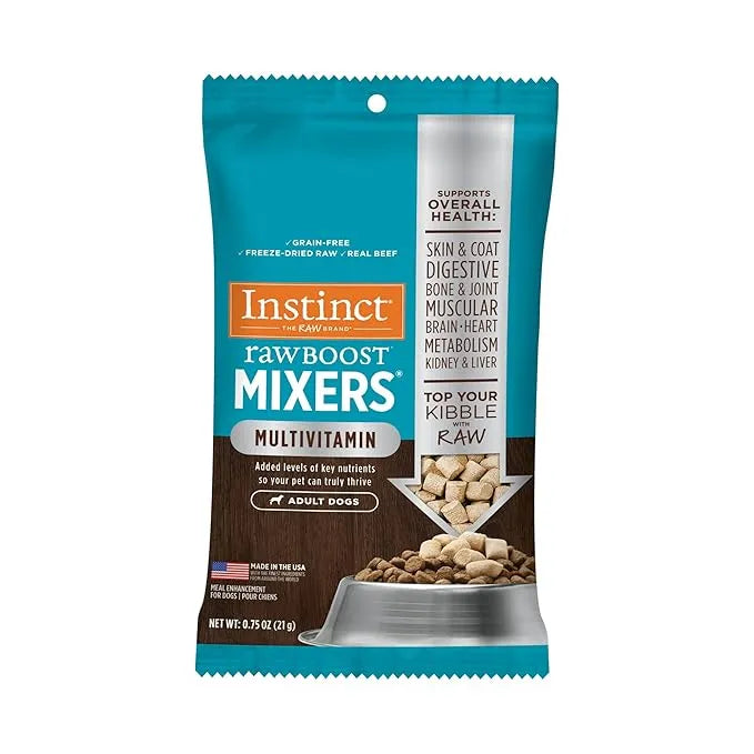 Comida para Perro Instinct: Rawboost, Snack Mixers Multivitamin 21gr
