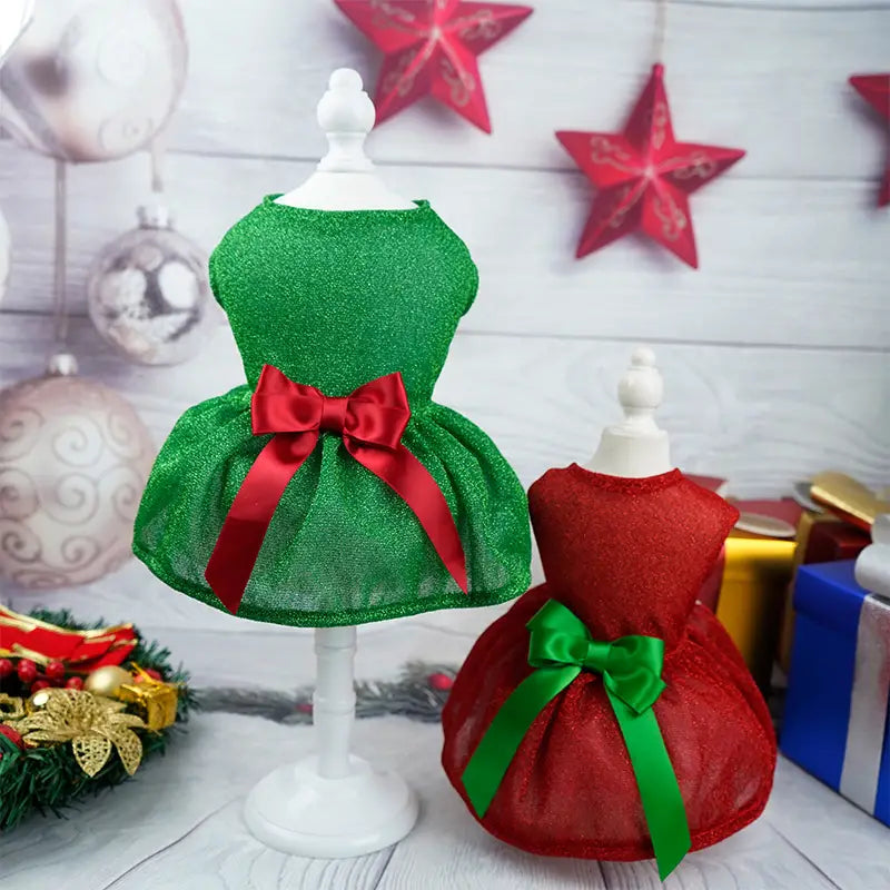 Vestido brillante para navidad