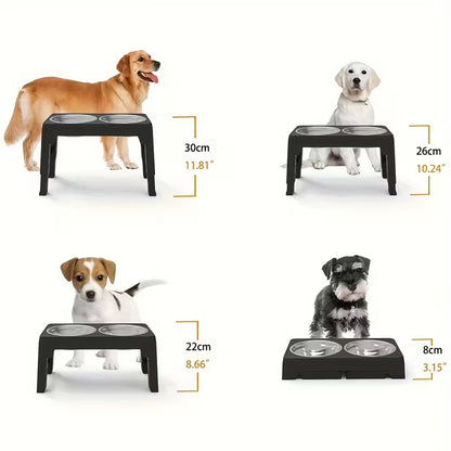 Comedero elevado ajustable para perros MODELO #1