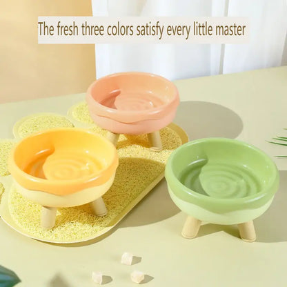 Plato de Plastico estilo dona para gatos