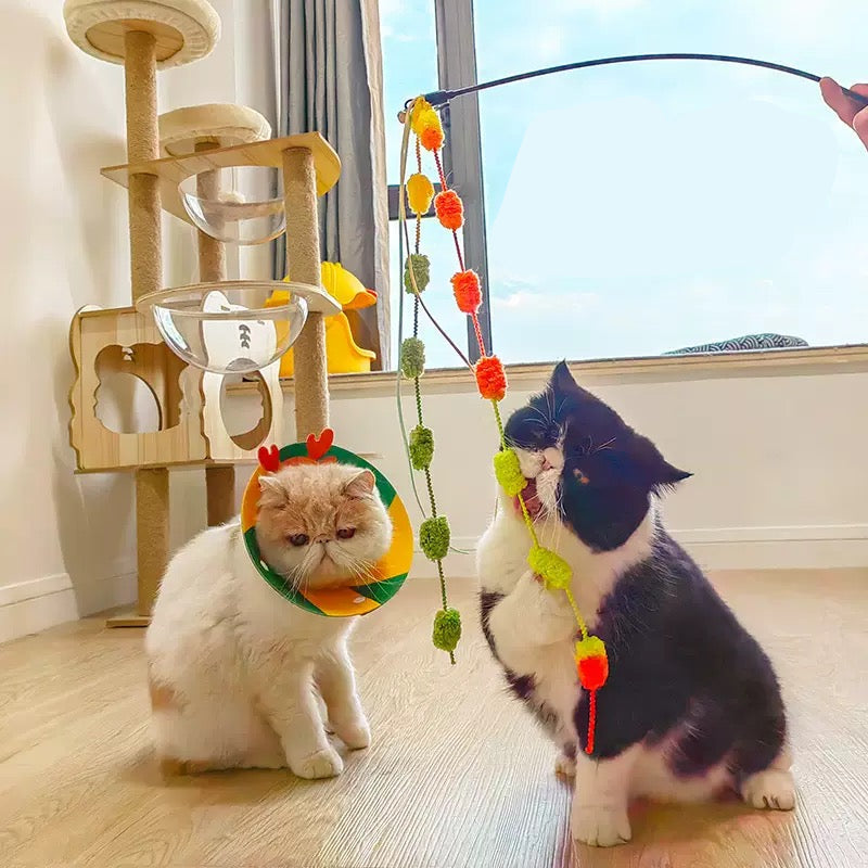 Cañita para gatos de peluche