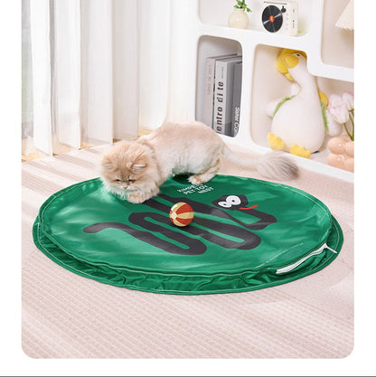 Juguete interactivo para gatos (manta+pelota interactiva)