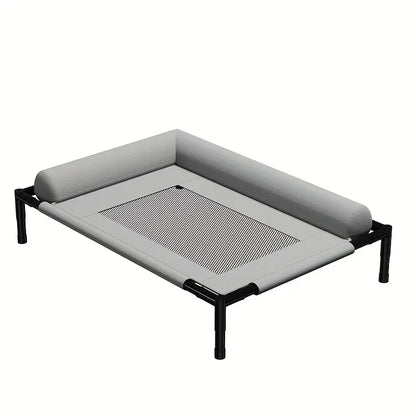 Cama elevada con cabezal cómodo para perros