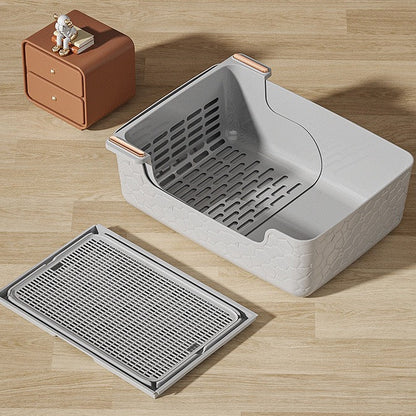 Arenero abierto con colador W79 gris