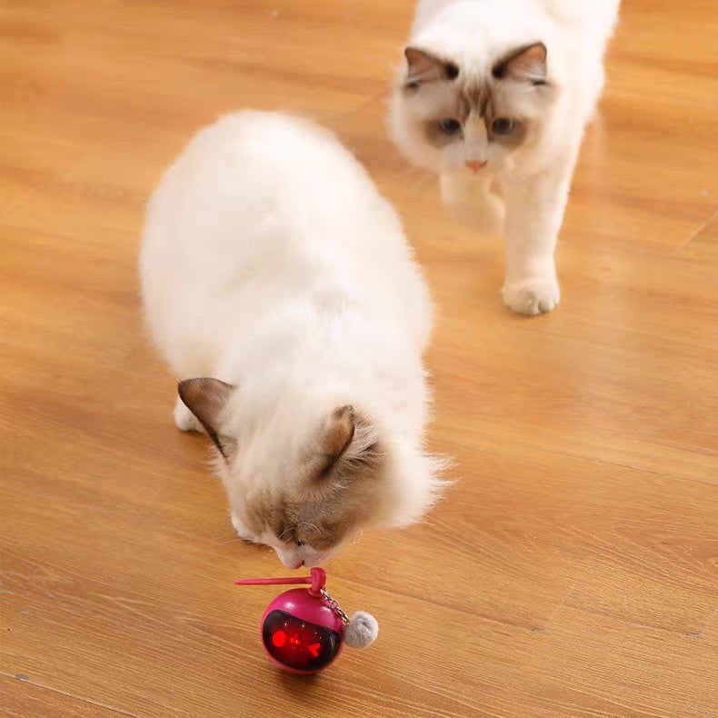 Pelota interactiva para gatos con sonido recargable