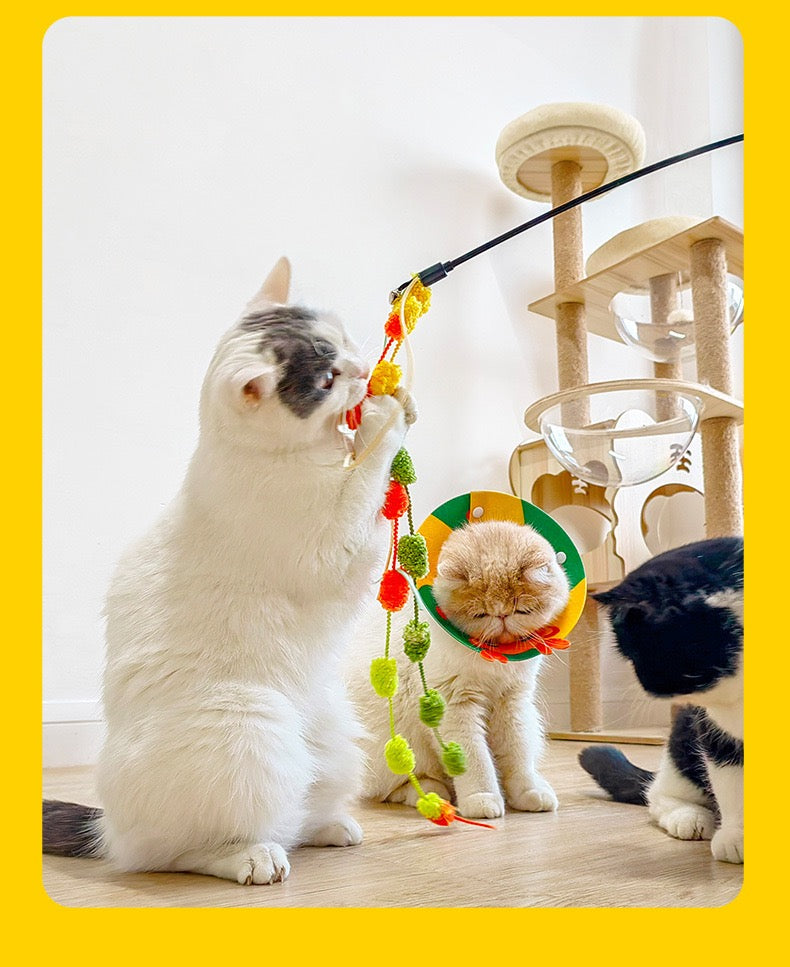 Cañita para gatos de peluche