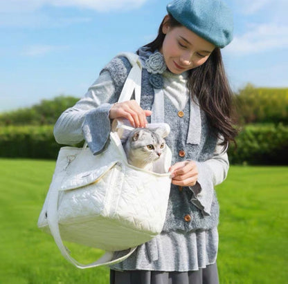 Bolso de hombro para transportar mascotas pequeños (modelo 8040)