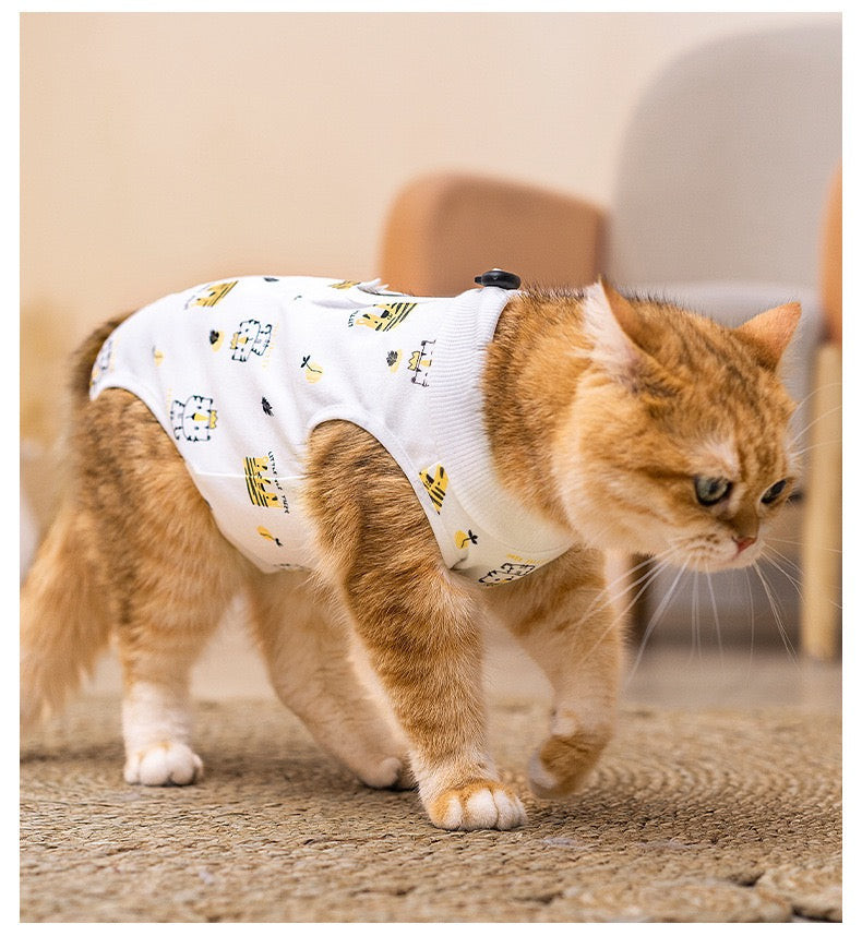 Traje postoperatorio para gatos Modelo #T49