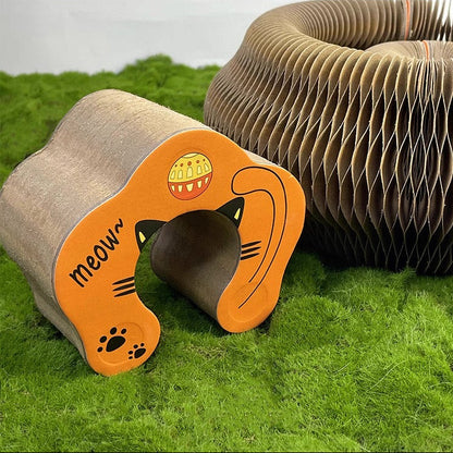 Juguete rascador de carton para gatos