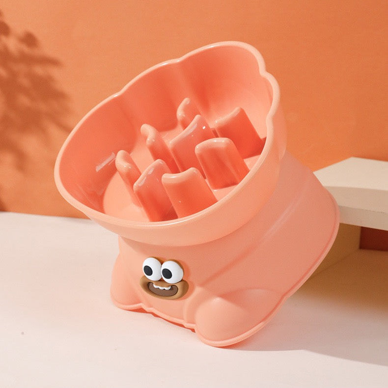 Plato de plastico lento elevado #100