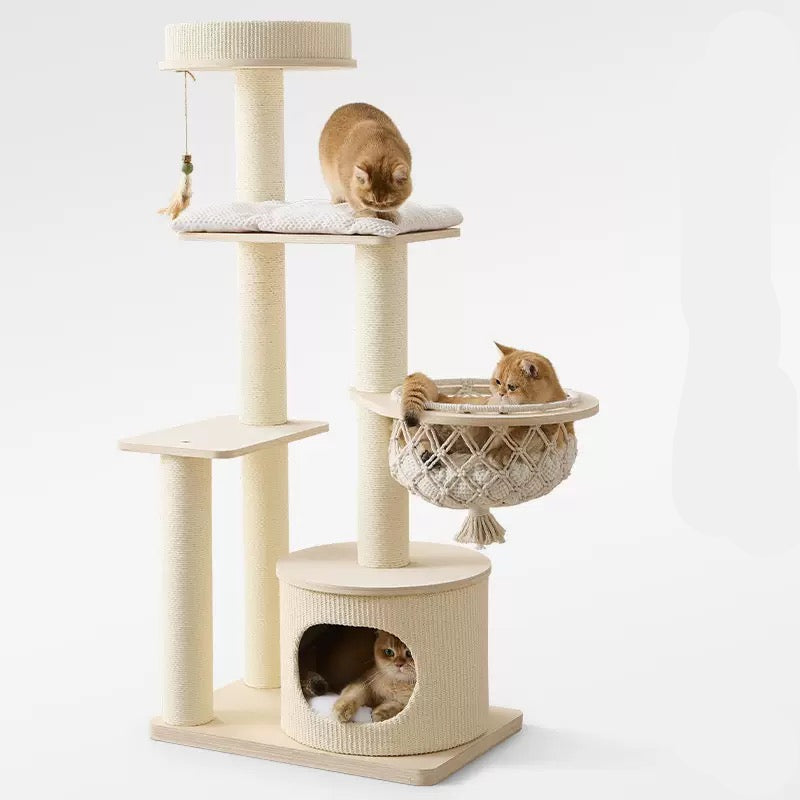Torre de gato madera maciza multicapa (MODELO TQM-2152)