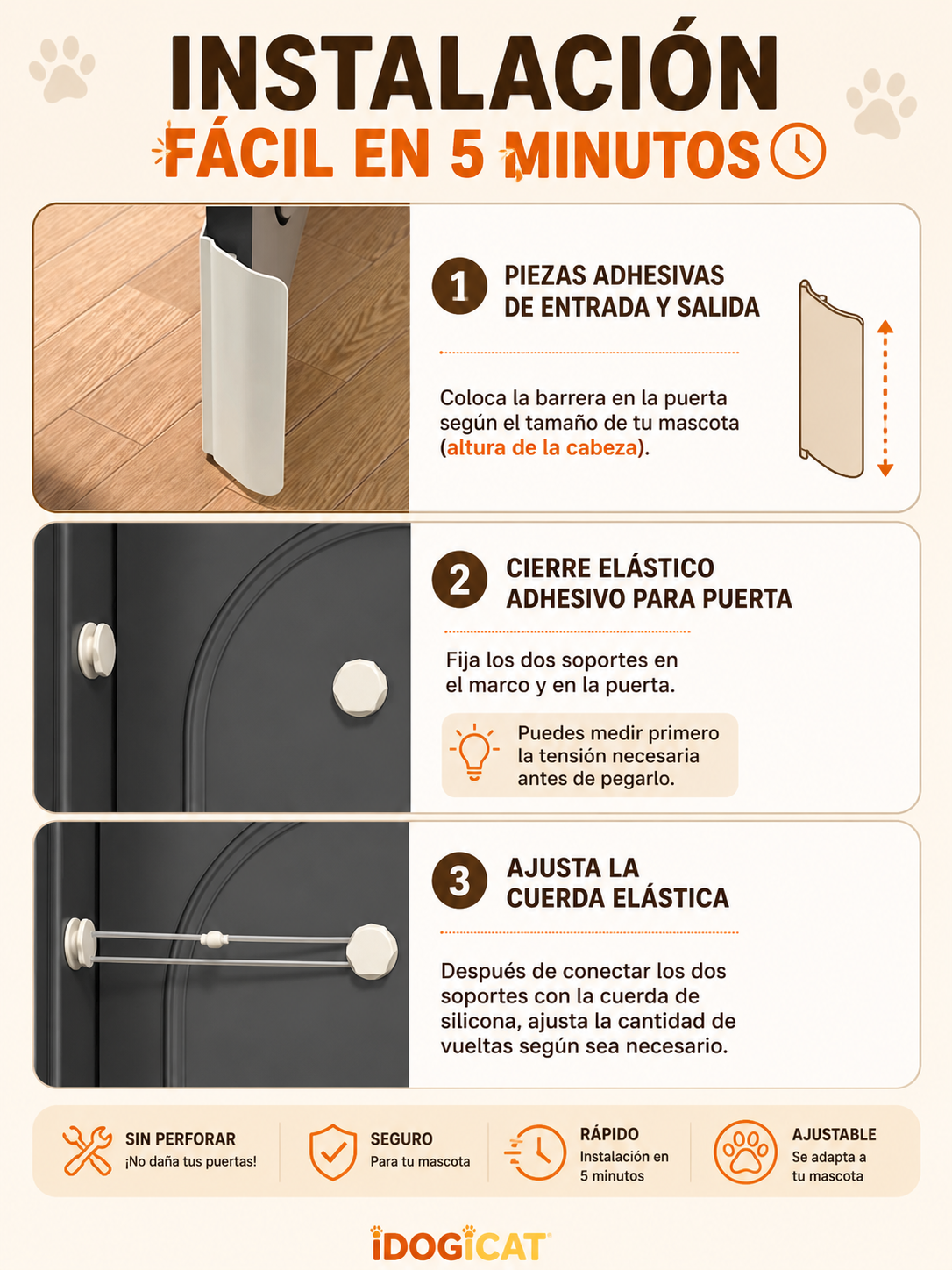 Seguro de puerta para mascotas