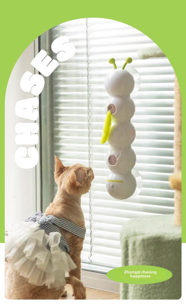 Juguete de pluma interactiva para gatos