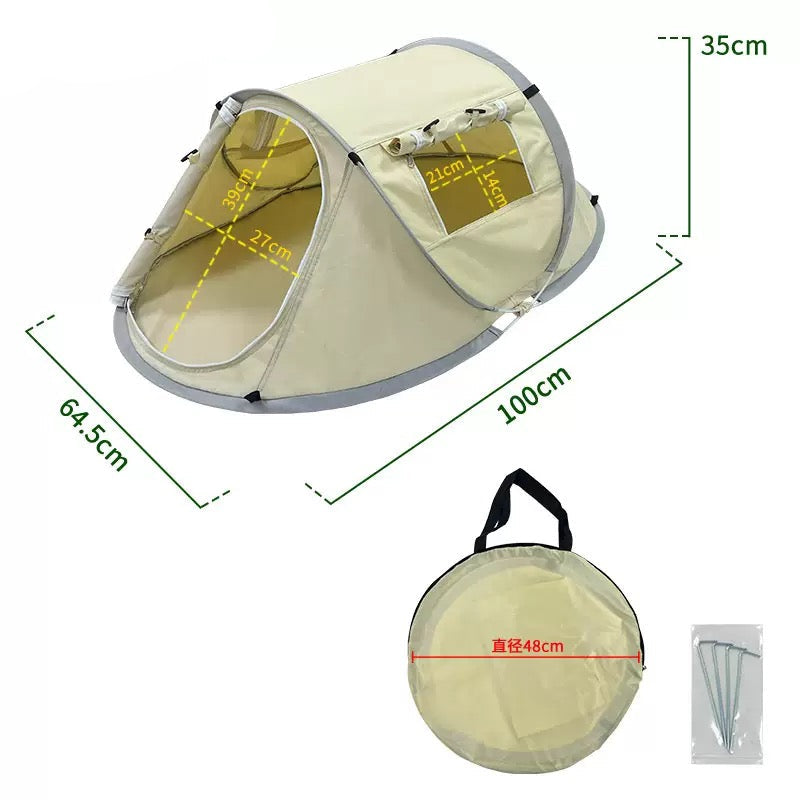 Casita impermeable estilo tienda de campaña impermeable (68*35*30cm)