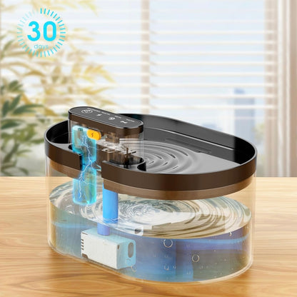 Fuente de agua inalámbrica con sensor para gatos 2.2Litros
