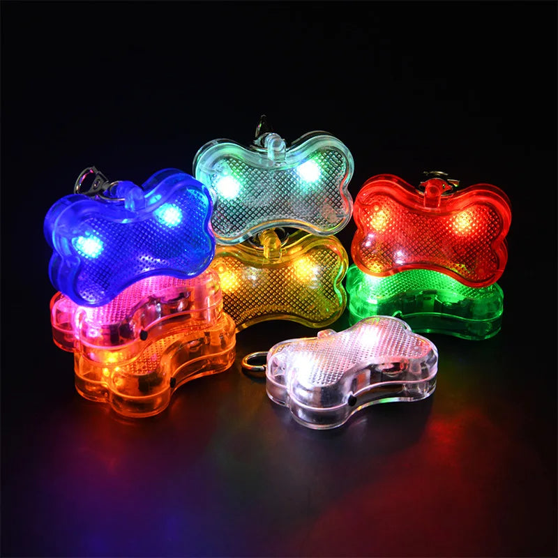 Colgante led de hueso para perros