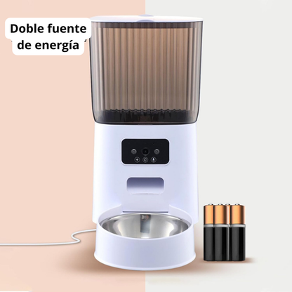 Dispensador de comida automático multifunción con cámara